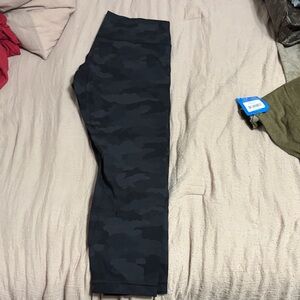 Lululemon Athletica Black Camo Leggings